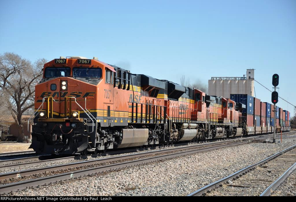 Westbound stack train